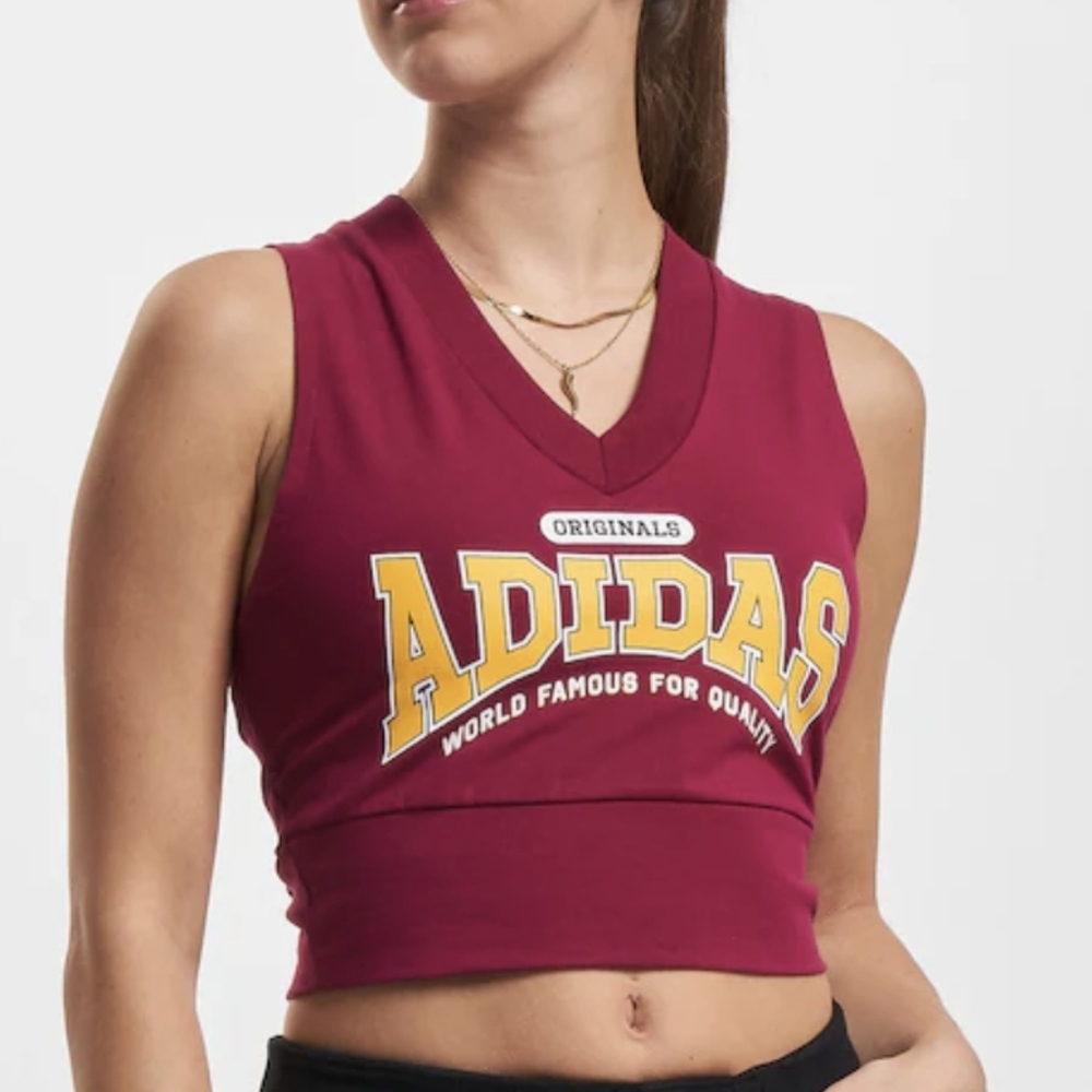 NWT Adidas Women's Maroon Crop Top